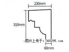 产品分解图型 - 檐口线，型号：SX311-YK-3，规格：230x310mm(3) - 佛山三象EPS建材 fs.sx311.cc